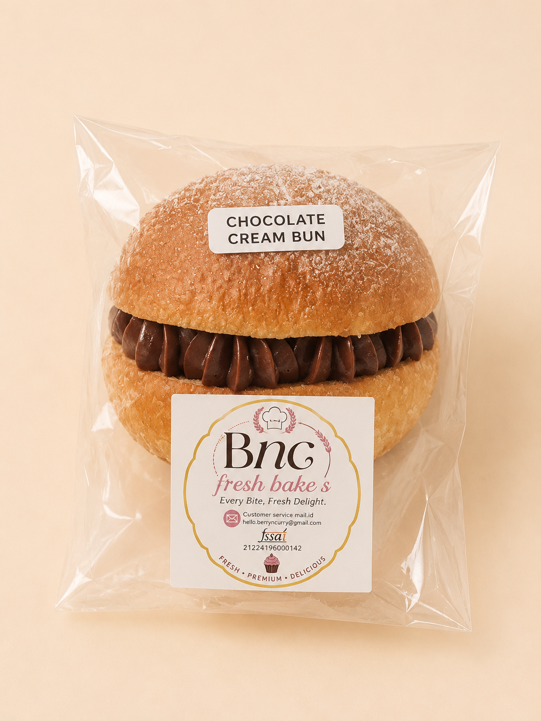 Chocolate Cream Bun